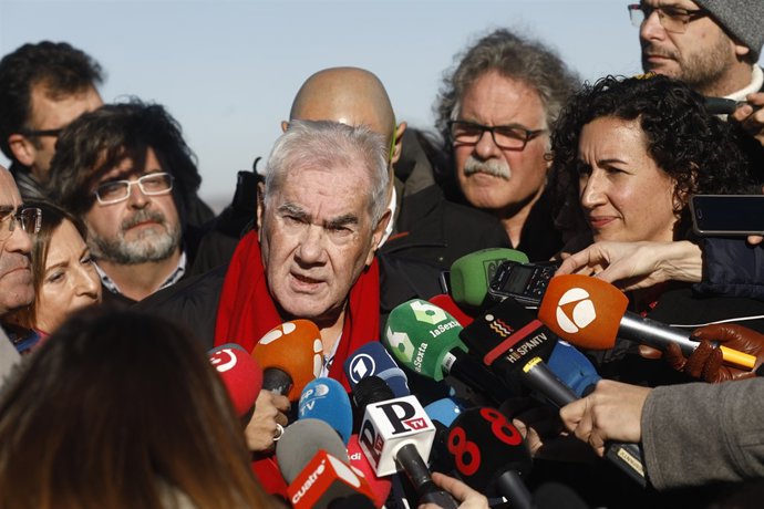 Ernest Maragall i Marta Rovira en l'acte de campanya d'ERC