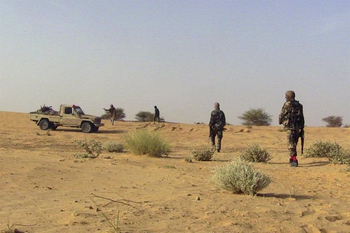 Milicianos tuaregs en Malí
