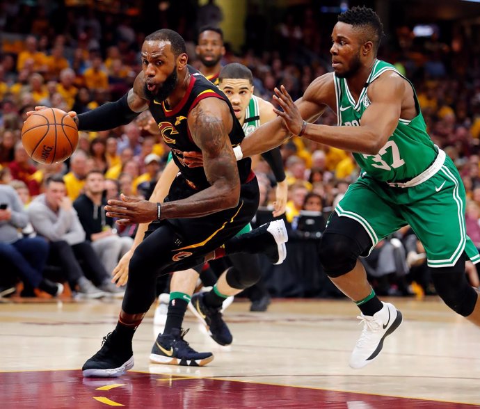 Cleveland Cavaliers LeBron James Boston Celtics Semi Ojeleye