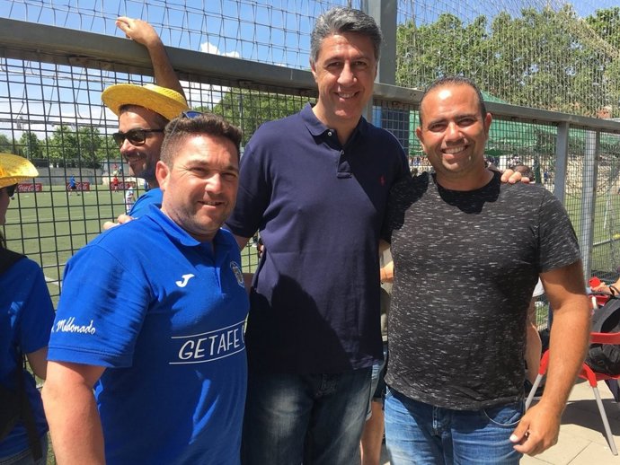 X.G.Albiol (PP) al partit del Club de Ftbol Sistrell a Badalona