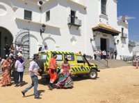 Reforzado el Plan Aldea para dar respuesta al momento de mayor concentración del operativo en El Rocío (Huelva)