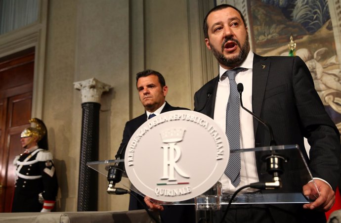Matteo Salvini en el Quirinale