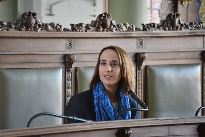 La portavoz de Ciudadanos en el Ayuntamiento de Valladolid. 27-4-2018