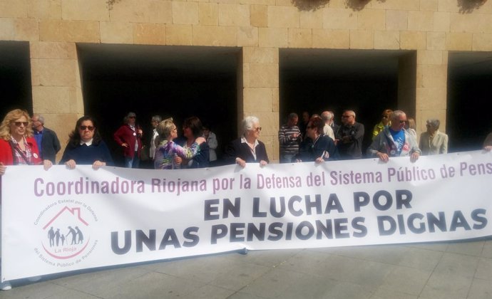 Imagen de la concentración por las pensiones