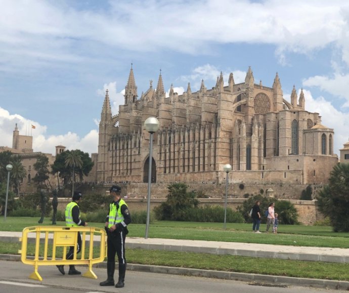 Agentes de la policía local de Palma 