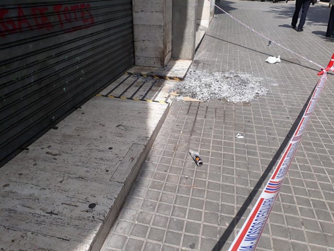 Intento de incendio en la sede del PP en Barcelona