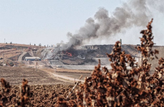 El incendio de la planta de reciclaje el pasado octubre