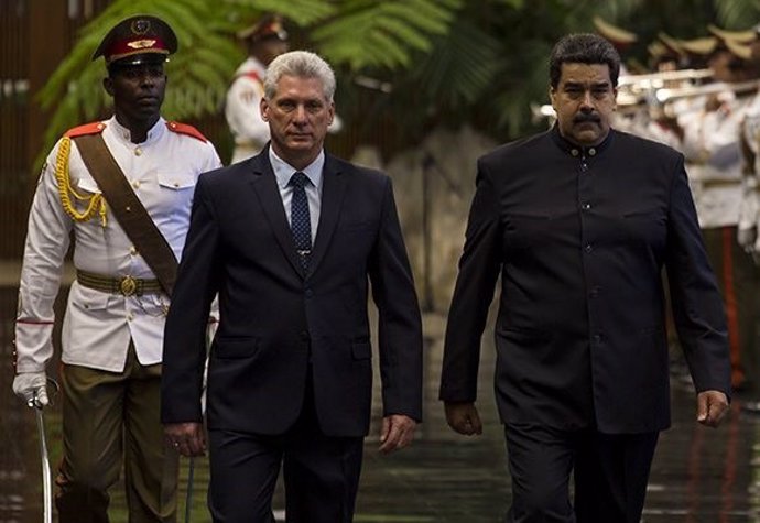 Díaz-Canel y Nicolás Maduro