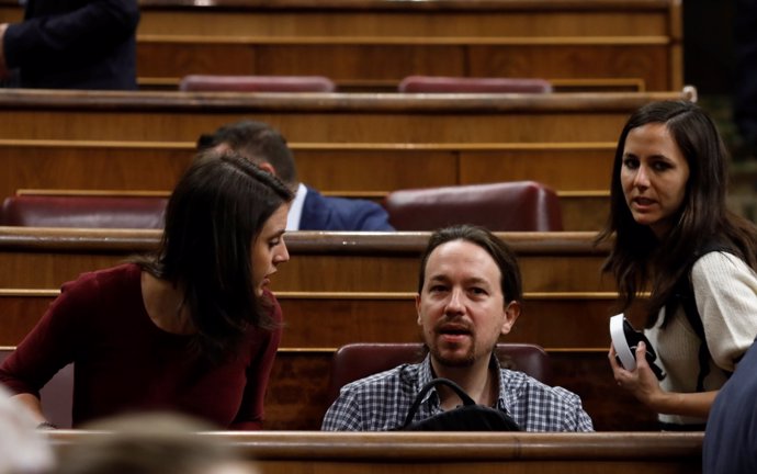 Irene Montero, Pablo Iglesias e Ione Belarra