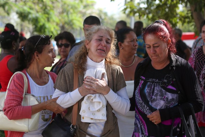 Relatives of victims of the Boeing 737 plane that crashed after taking off from 