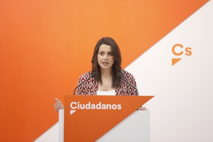  Inés Arrimadas ofereix una roda de premsa després de la reunió del Comitè Execu