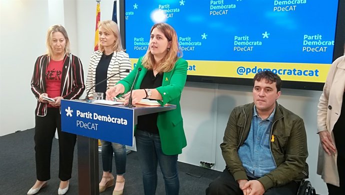 Els dirigents del PDeCAT N.Munté, M.Senserrich, M.Pascal i D.Bonvehí