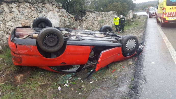Accidente de Tráfico en la M-618, en Hoyo de Manzanares