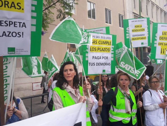 Protesas por el restraso en la resolución de oposiciones del SAS