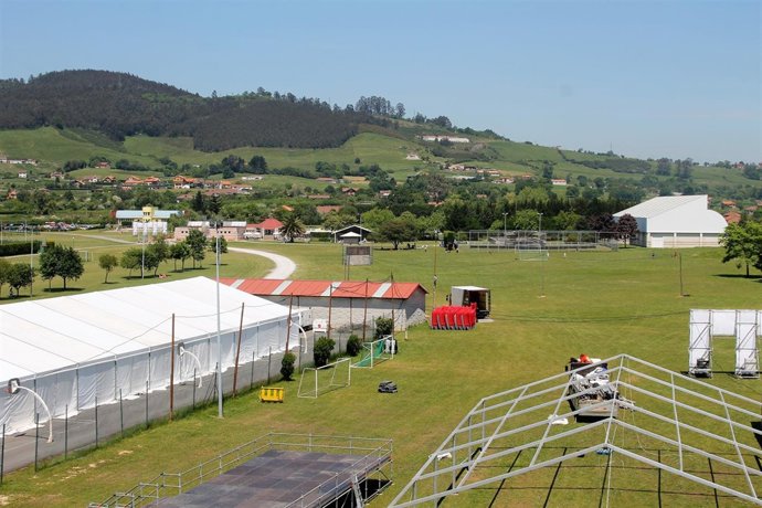 Imagen del montaje del festival.