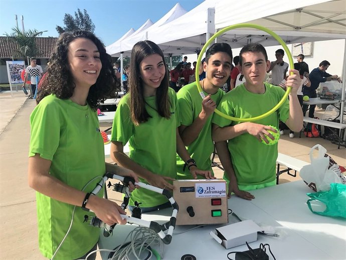 Alumnos del IES Zaframagón de Olvera