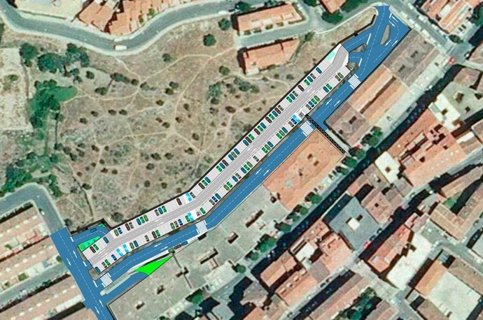 Plano del nuevo aparcamiento de Plasencia