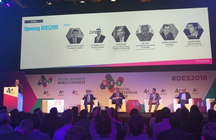 Sesión inaugural de DES 2018, en Ifema, Madrid 