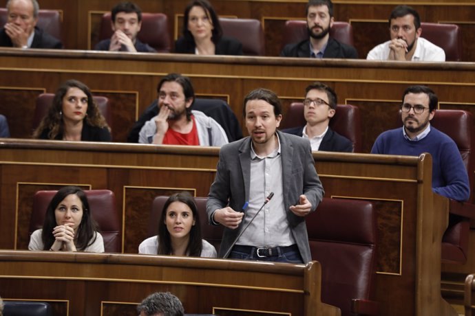 Pablo Iglesias interviene en la sesión de control al Gobierno en el Congreso