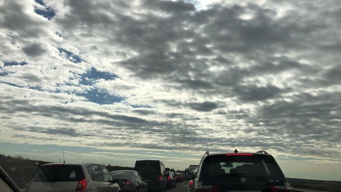 Retenciones de tráfico, caravana, atasco