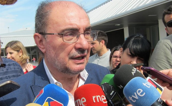 El presidente de Aragón, Javier Lambán                       
