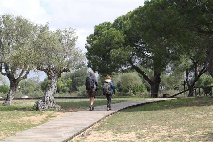 Turistas en Huelva. 