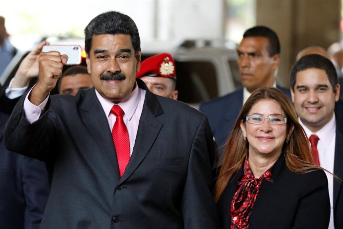 Nicolás Maduro y Cilia Flores