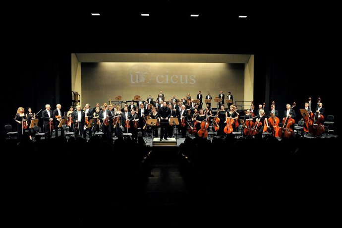 Concierto del curso pasado de la US en el Teatro de la Maestranza.