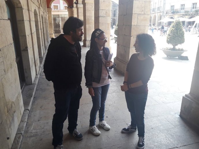 Somos, IU y Ganemos, en Avilés