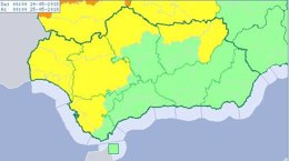 Avisos activos este jueves 24 de mayo en Andalucía por lluvias y tormentas