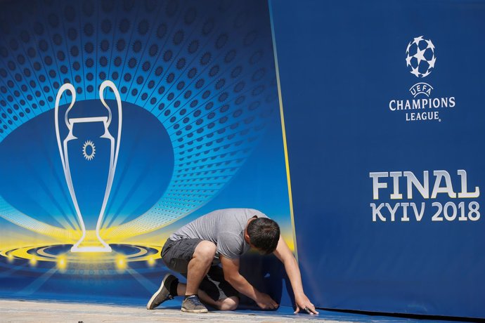 Preparativos de la final de la Liga de Campeones en Kiev