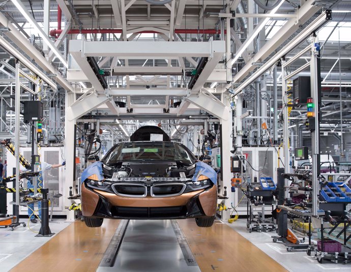 Producción del BMW i8 en la planta de Leipzig