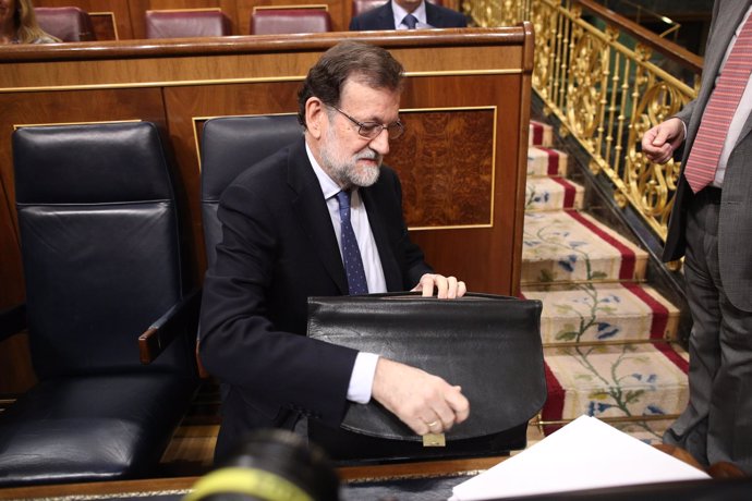Mariano Rajoy, en su escaño
