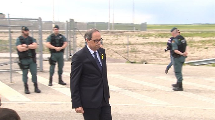 Quim Torra visita els exconsellers presos a Extremera