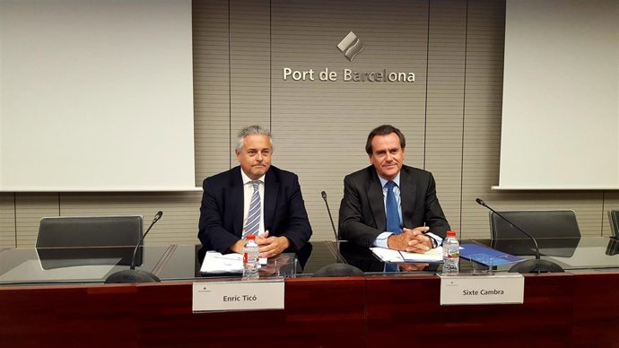 Enric Ticó (Railgrup) y Sixte Cambra (Puerto de Barcelona)