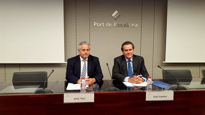 Enric Ticó (Railgrup) i Sixte Cambra (Port de Barcelona)