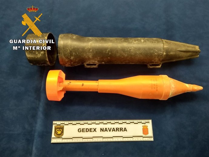 Granada fusil encontrada.