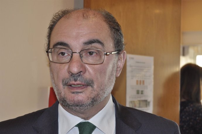 El presidente del Gobierno de Aragón, Javier Lambán. 