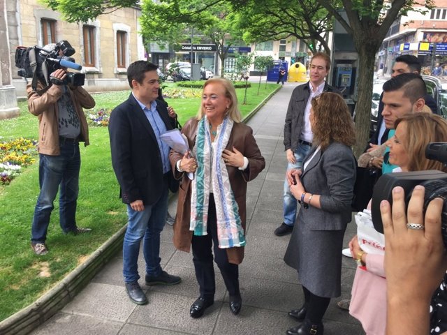 La presidenta del PP asturiano, Mercedes Fernández