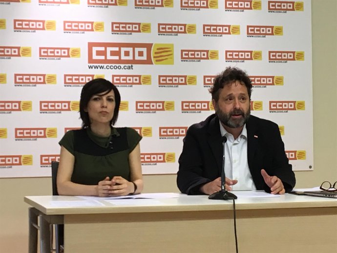 Gina Argemir i Ricard Bellera (CCOO) 