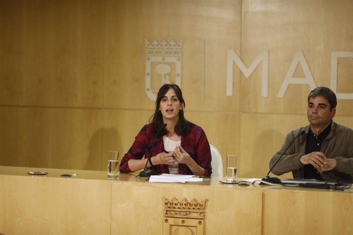 Rueda de prensa de Rita Maestre y Jorge García Castaño