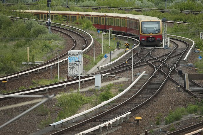Vías de tren en Alemania