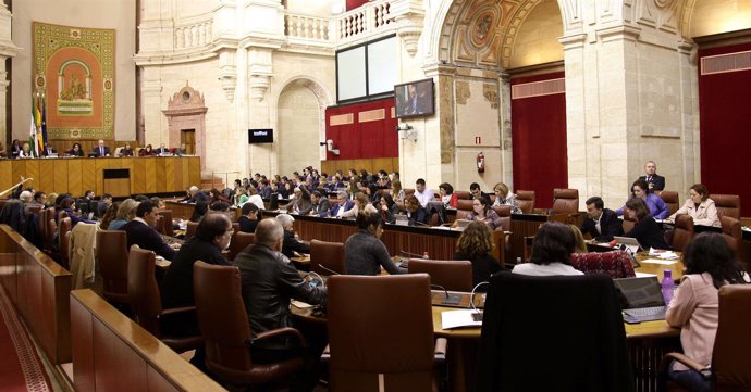 Imagen del Pleno del Parlamento andaluz