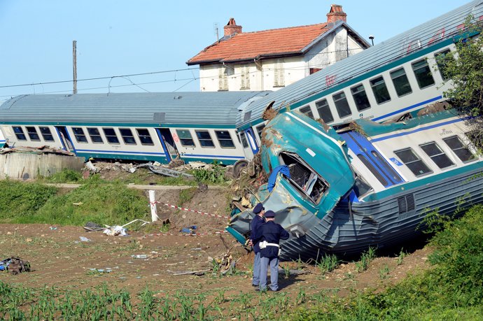 Accidente de tren en Italia 