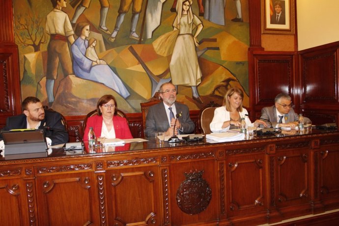 Pleno de la Diputación de Lleida de este jueves.