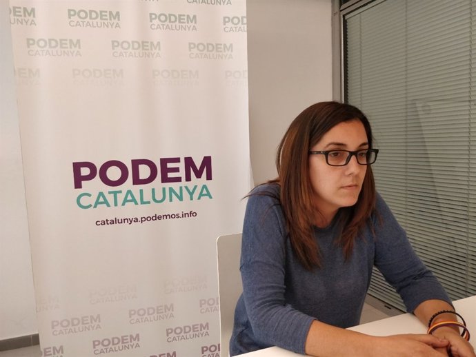 La portaveu i secretària de Moviment Popular de Podem, Conchi Abellán.