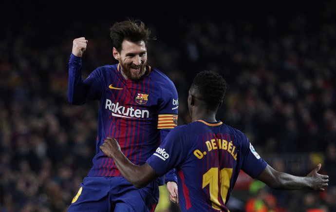 Leo Messi en el partido contra el Girona