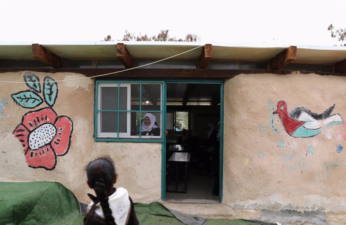 La escuela de la comunidad beduina de Jan al Ahmar, en Cisjordania