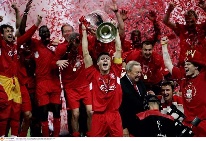 Liverpool campeón Liga Campeones Champions 2005 Steven Gerrard