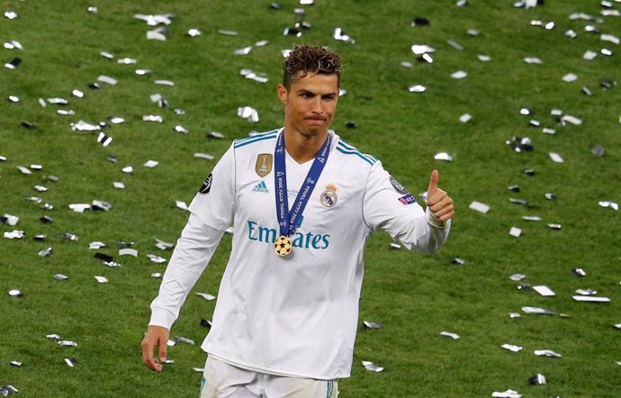 Cristiano Ronaldo tras ganar la Champions